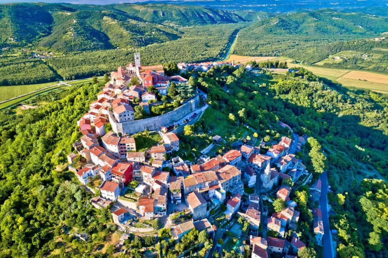 Casa Leonarda, Old Authentic Istrian Stone House Near Motovun, Central Istria Zamask Bagian luar foto